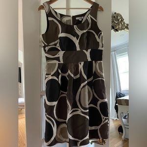 Banana Republic abstract patterned Silk dress Size 8